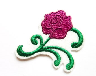 Little rose iron-on patch