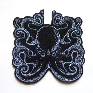 Patch 2 models embroidery octopus iron-on patch image 2