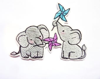 Two elephants emblem