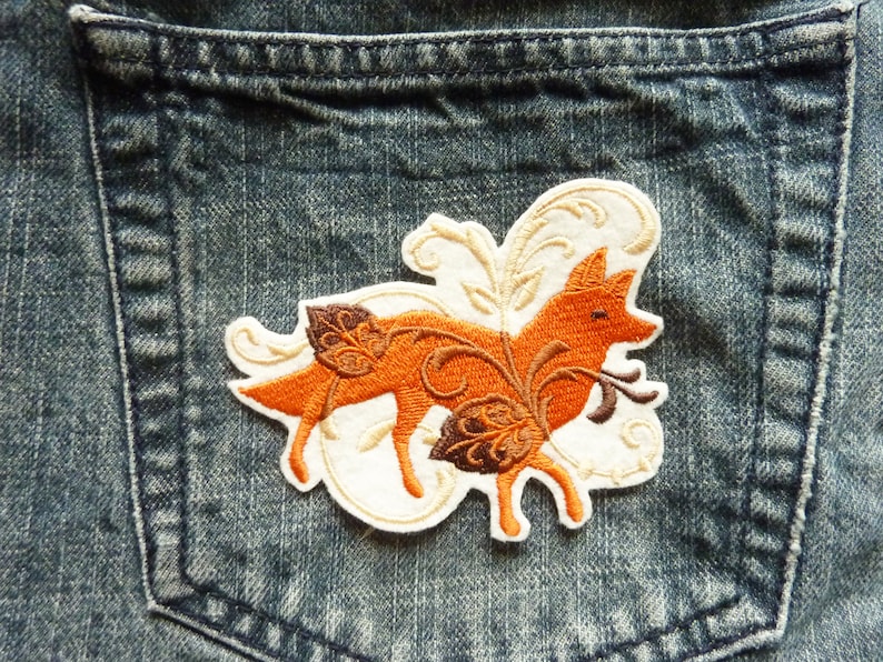 Patch patch embroidery fox thermostick