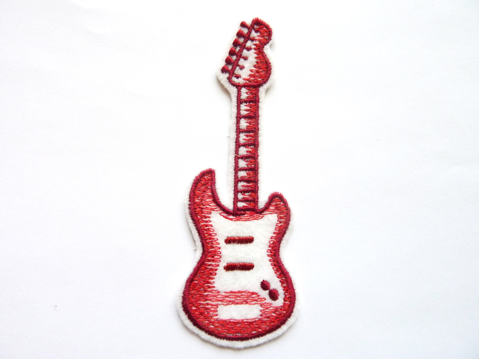 Electric guitar patch patch thermostick embroidery Etsy