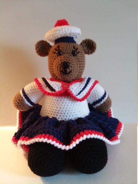teddy bear red and white