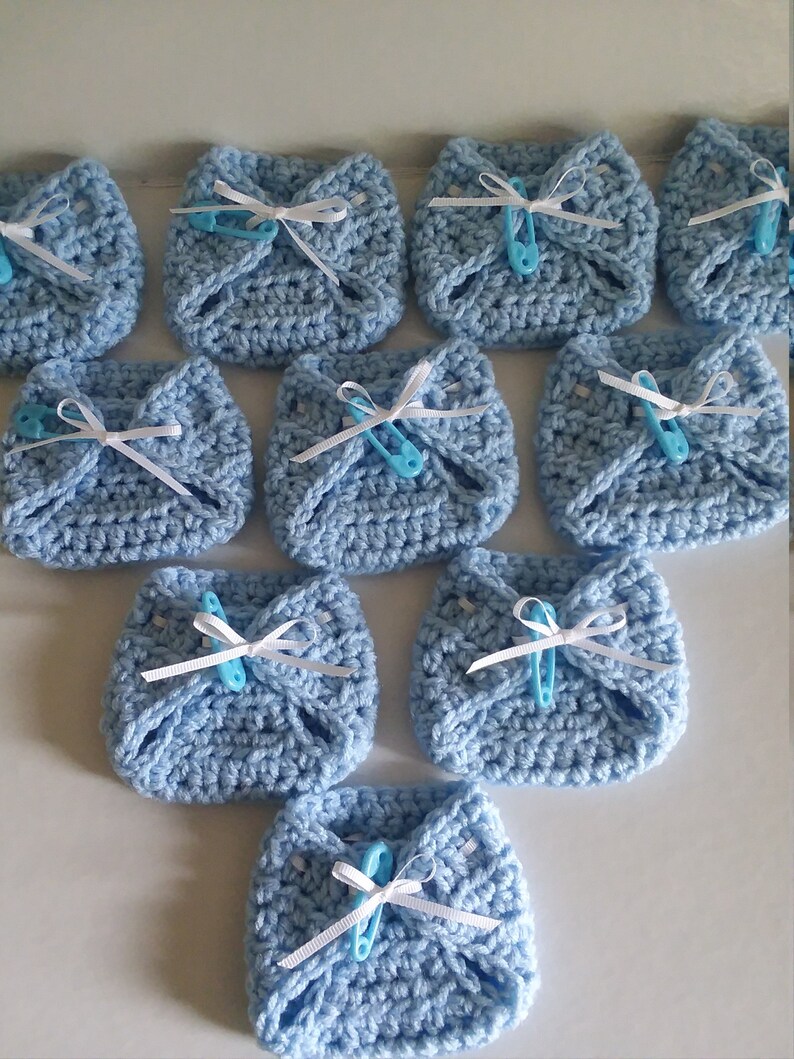 Crocheted Baby Shower Party Favors Baby Shower Favors Baby Etsy