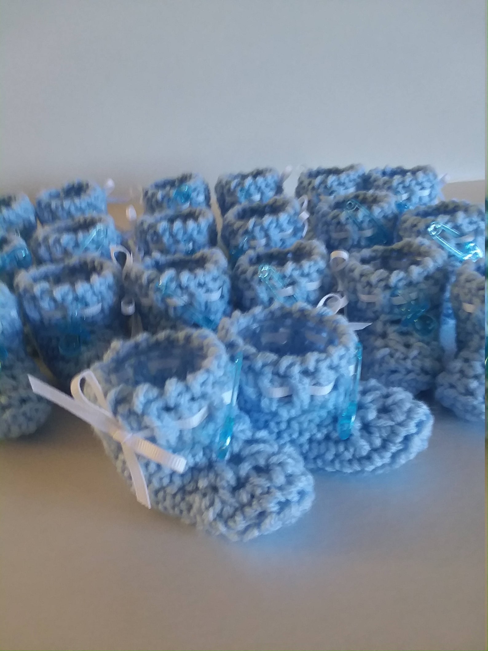 Crocheted Blue Baby Shower Bootie Party Favors Blue Booties Etsy crocheted-blue-baby-shower-bootie-party-favors-blue-booties-etsy