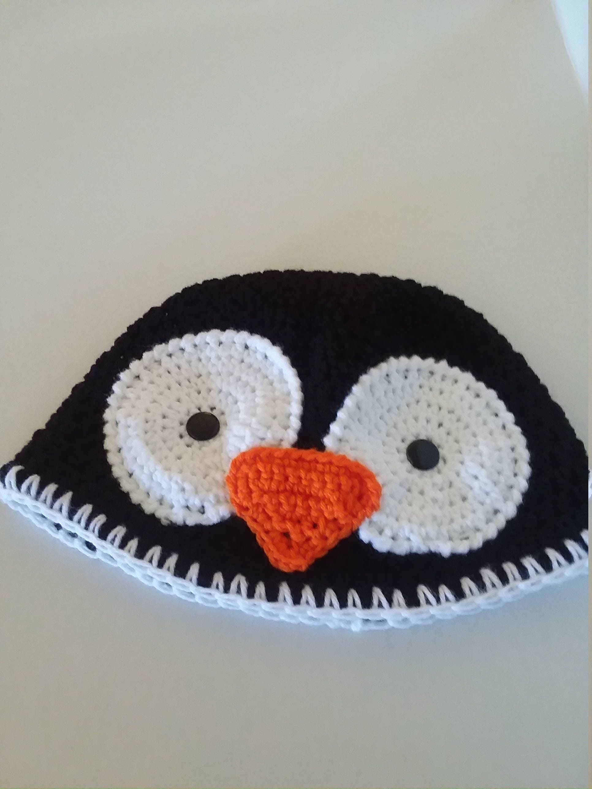Adult Penguin Hat Crocheted Penguin Hat 