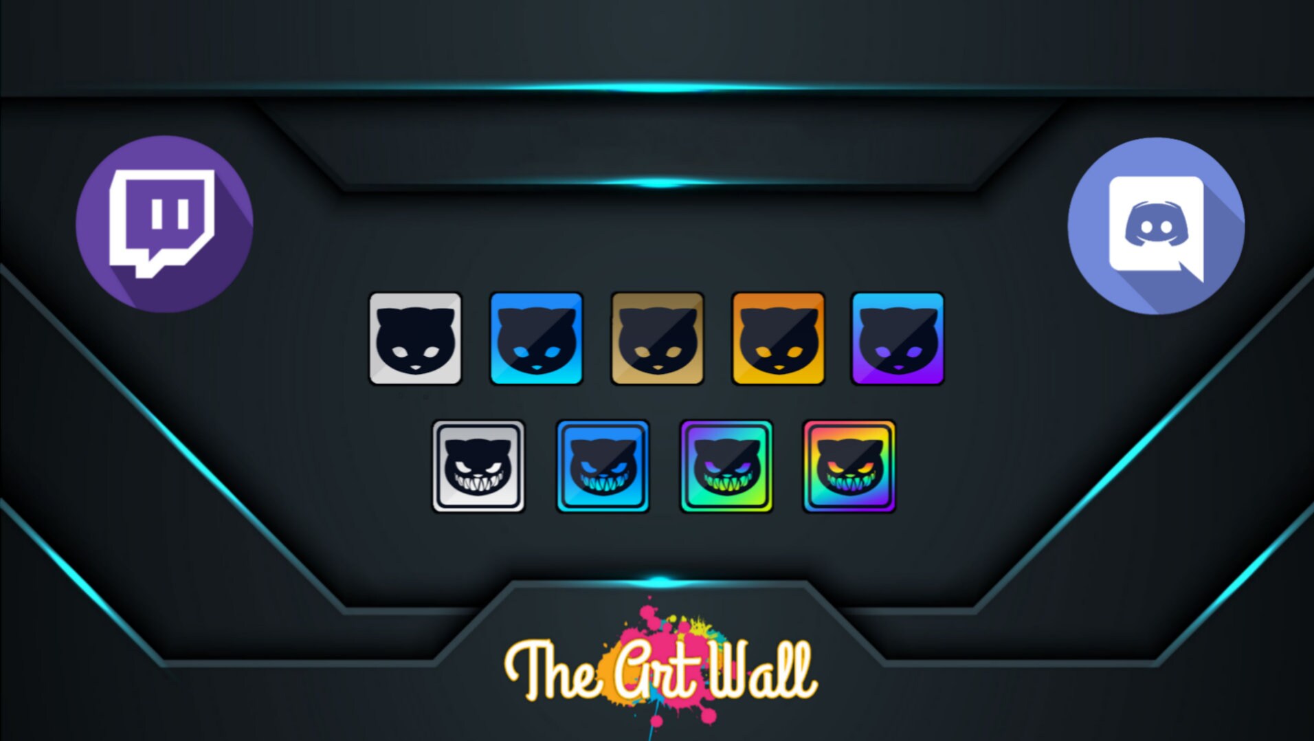 9 X Twitch Sub Badges / the Cats Subs Badges Etsy