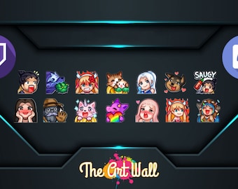 14 x Twitch Text Emotes to bring your streaming to life