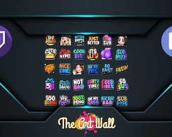 30 x Twitch and Discord Emotes to bring your streaming to life