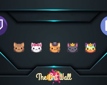 5 x Twitch Sub Badges / Kittens Subs Badges