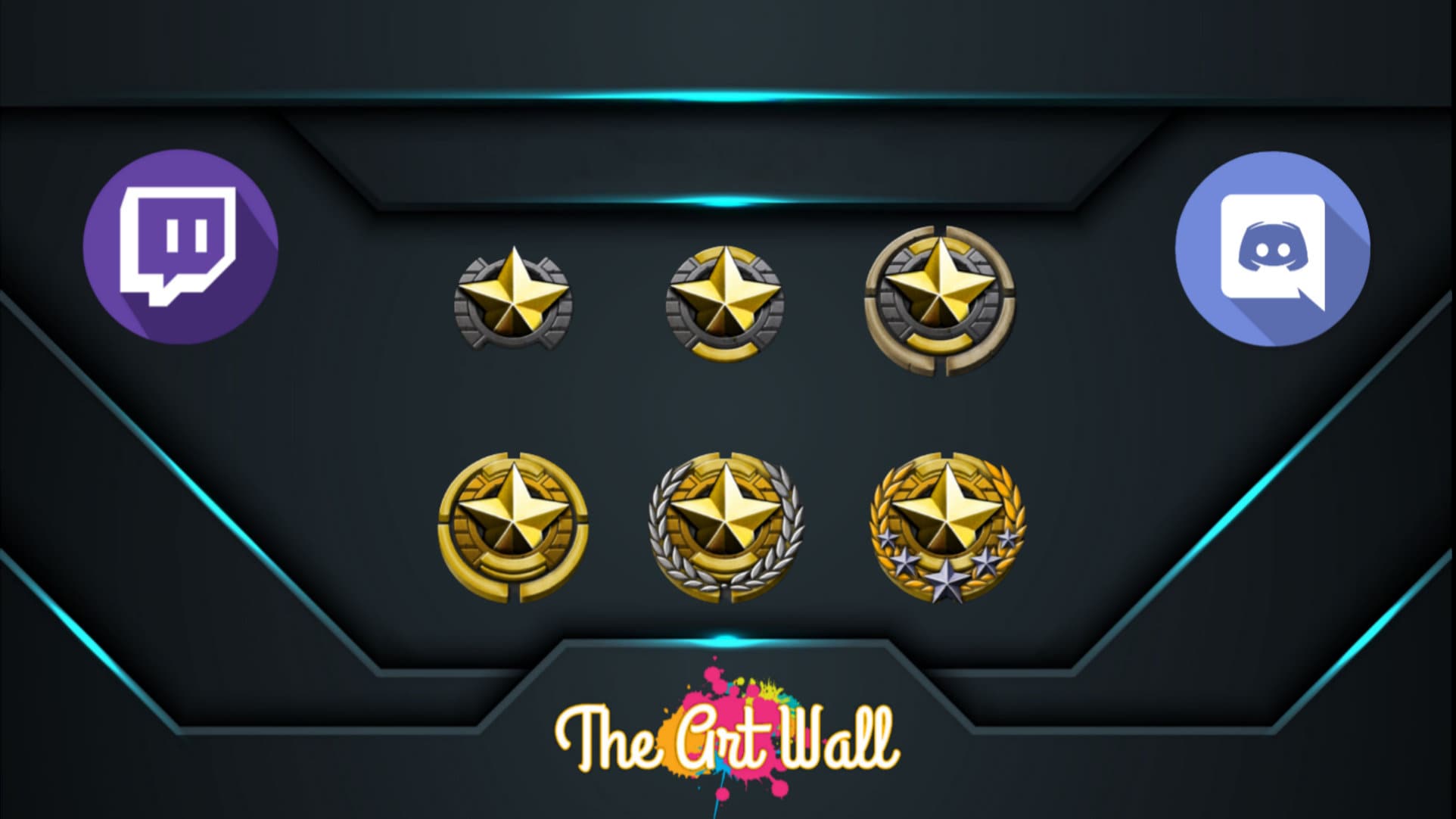 6 x Twitch Sub Abzeichen / The Star Subs Abzeichen Etsy.de