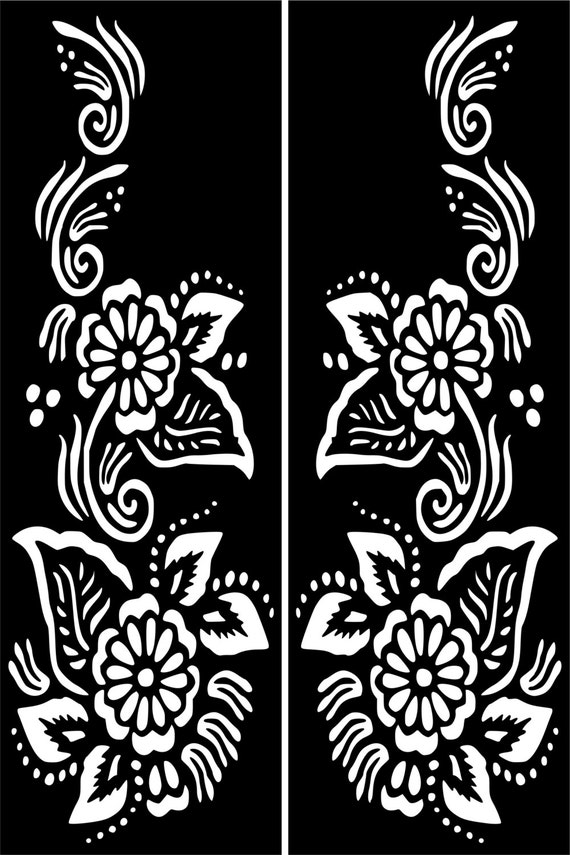 Temporary Tattoo Henna Stencils - Tattoo Drawing Templates Body Art  Accessories