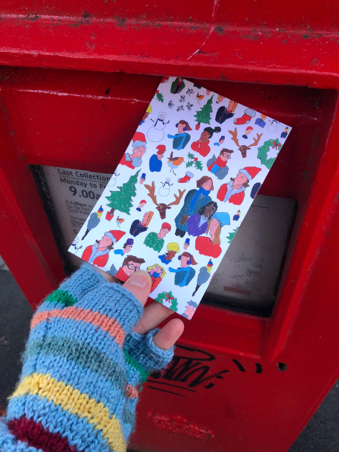 Christmas Postcards Etsy