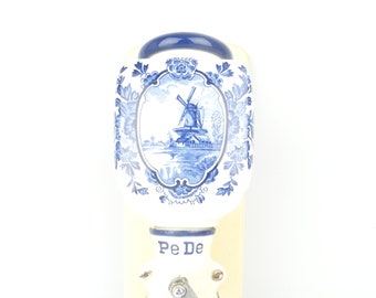 Vintage Antik Kaffeemühle Delft Dutch Blue Wandmühle PeDe Küche (Zassenhaus Ära) Holland Niederlande