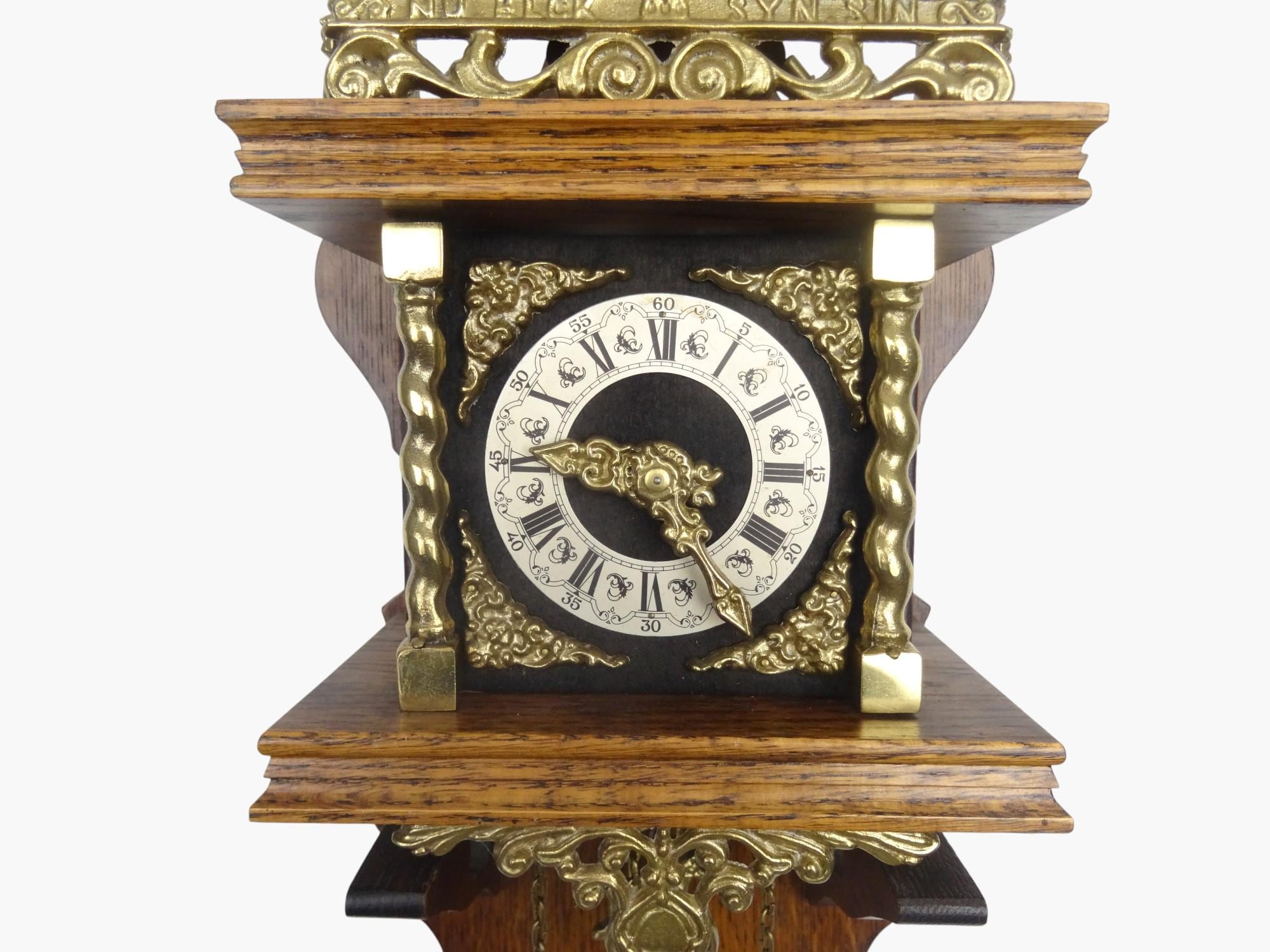 Warminkのアンティークなオランダ製ザーンセ壁掛け時計 – ミッド