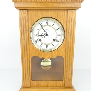 Vintage Tischuhr SCHÖNE holländische Antike Kaminuhr Jolema Dekorative Mid Century Uhr