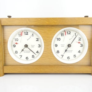 Vintage Chess Clock Dutch Koopman Antique Chess Clock Vintage Chess Timer Wooden Chess Clock