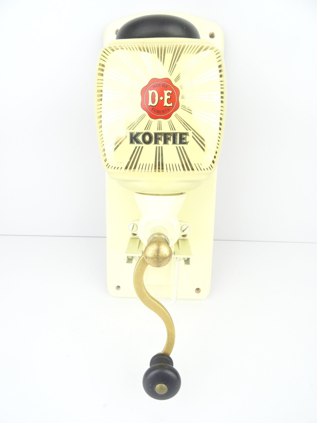 Vintage Antique Coffee Grinder Zassenhaus Douwe Egberts Dutch Retro