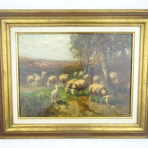 Antikes Ölgemälde Holländisch C. Verschuur (1888-1966) Antikes Öl auf Leinwand Holländische Landschaftsmalerei Antikes Kunstwerk Original Ölgemälde