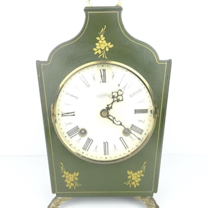 Vintage Tischuhr SCHÖNE Antike Kaminuhr Warmink Dekorative Mid Century Uhr