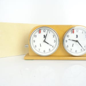 Vintage Chess Clock Hungarian MOM Antique Chess Clock Vintage Chess Timer Wooden Chess Clock