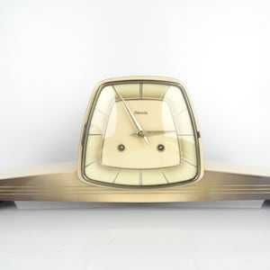 Vintage Table Clock Stunning Antique Mantle Clock German JUNGHANS Minimalist Mid Century Clock