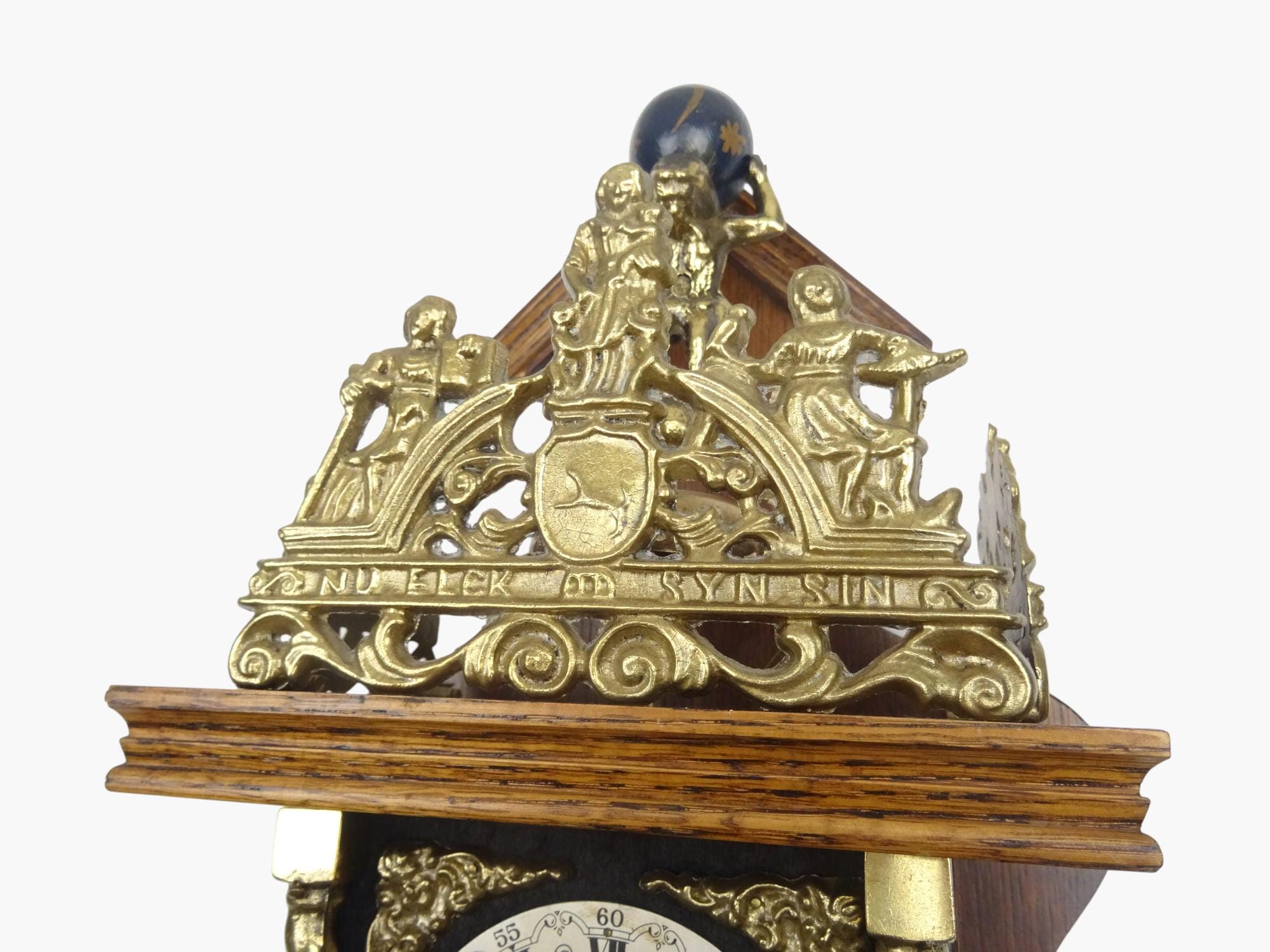 Warminkのアンティークなオランダ製ザーンセ壁掛け時計 – ミッド