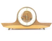 Vintage Mantel Clock German KIENZLE Retro Hermle Bracket Design Mantle Desk Shelf 8 day (Junghans Hermle Mauthe era)