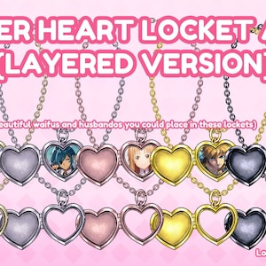 Vtuber Heart Locket Asset (Layered Version)