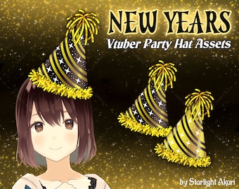 Vtuber / PNGtuber New Years 2023 Party Hats