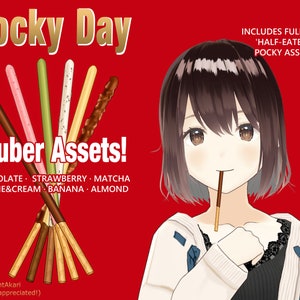 Pocky Day (11.11) Vtuber Assets!