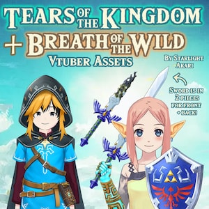 Zelda Tears of the Kingdom + Breath of the Wild Vtuber/PNGtuber-Assets