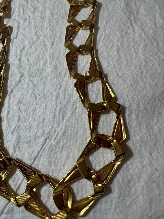 Vintage Napier Gold Tone Black Enamel Necklaces P… - image 6
