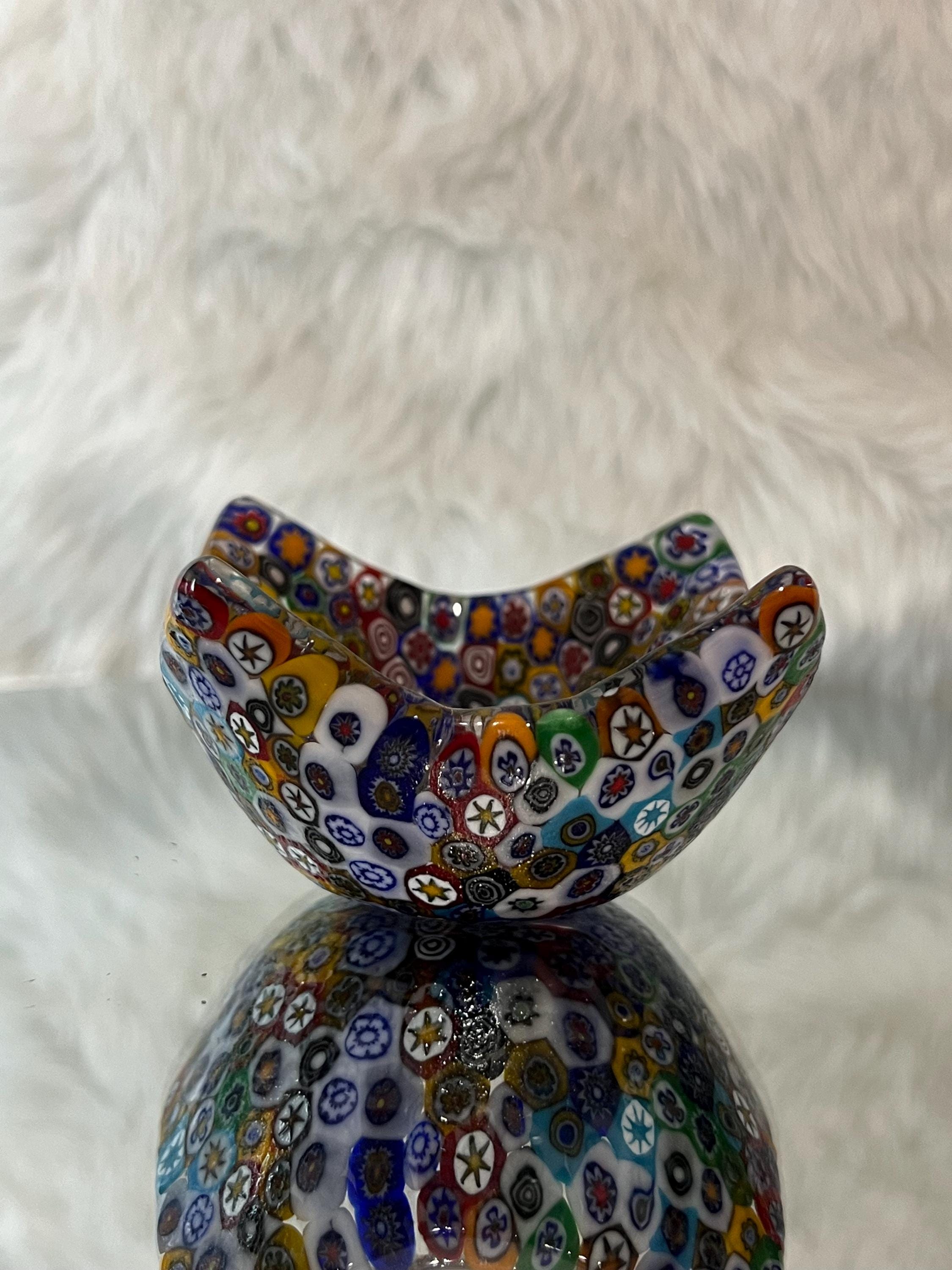 Murano Millefiori Glass Plate - Etsy