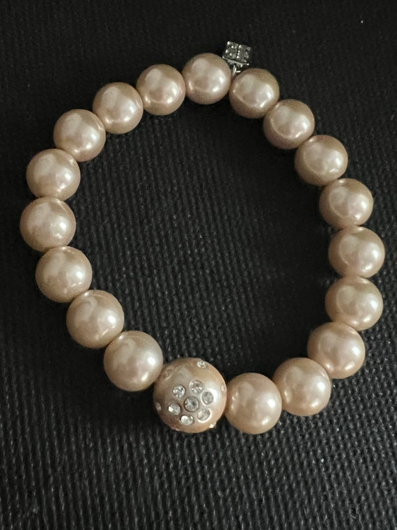 Givenchy Simulate Pearl Pave Crystal Rhinestone S… - image 5