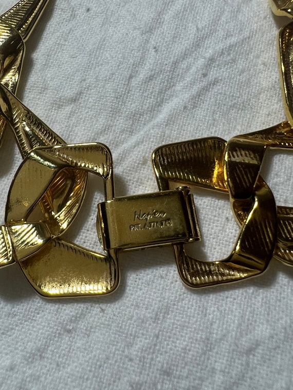 Vintage Napier Gold Tone Black Enamel Necklaces P… - image 7