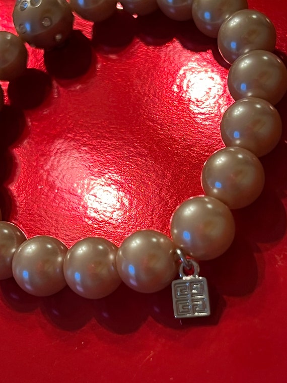 Givenchy Simulate Pearl Pave Crystal Rhinestone S… - image 7