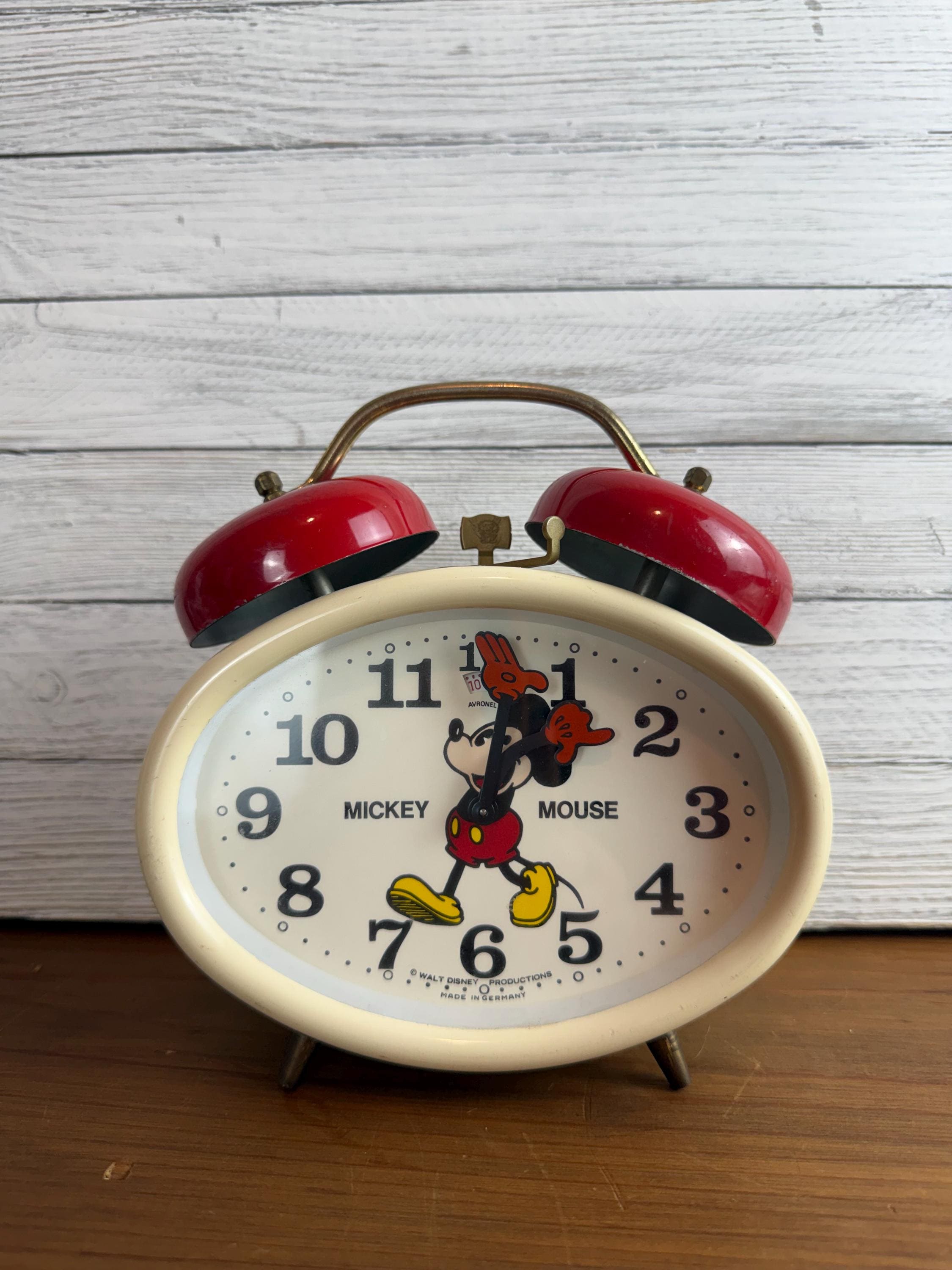 Vintage Mickey Mouse Alarm Clock - Etsy