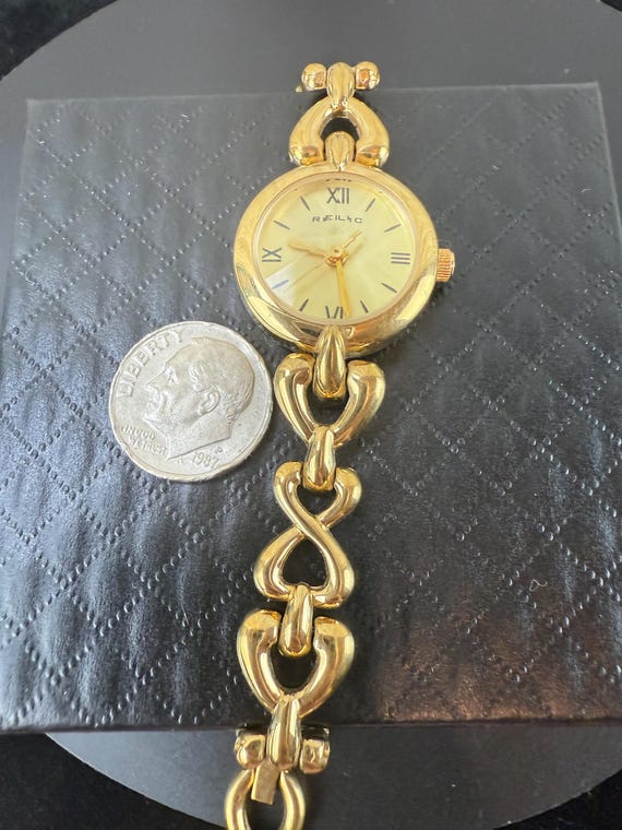 Relic by Fossil Gold Tone Bracelet Watch – Roman … - image 5