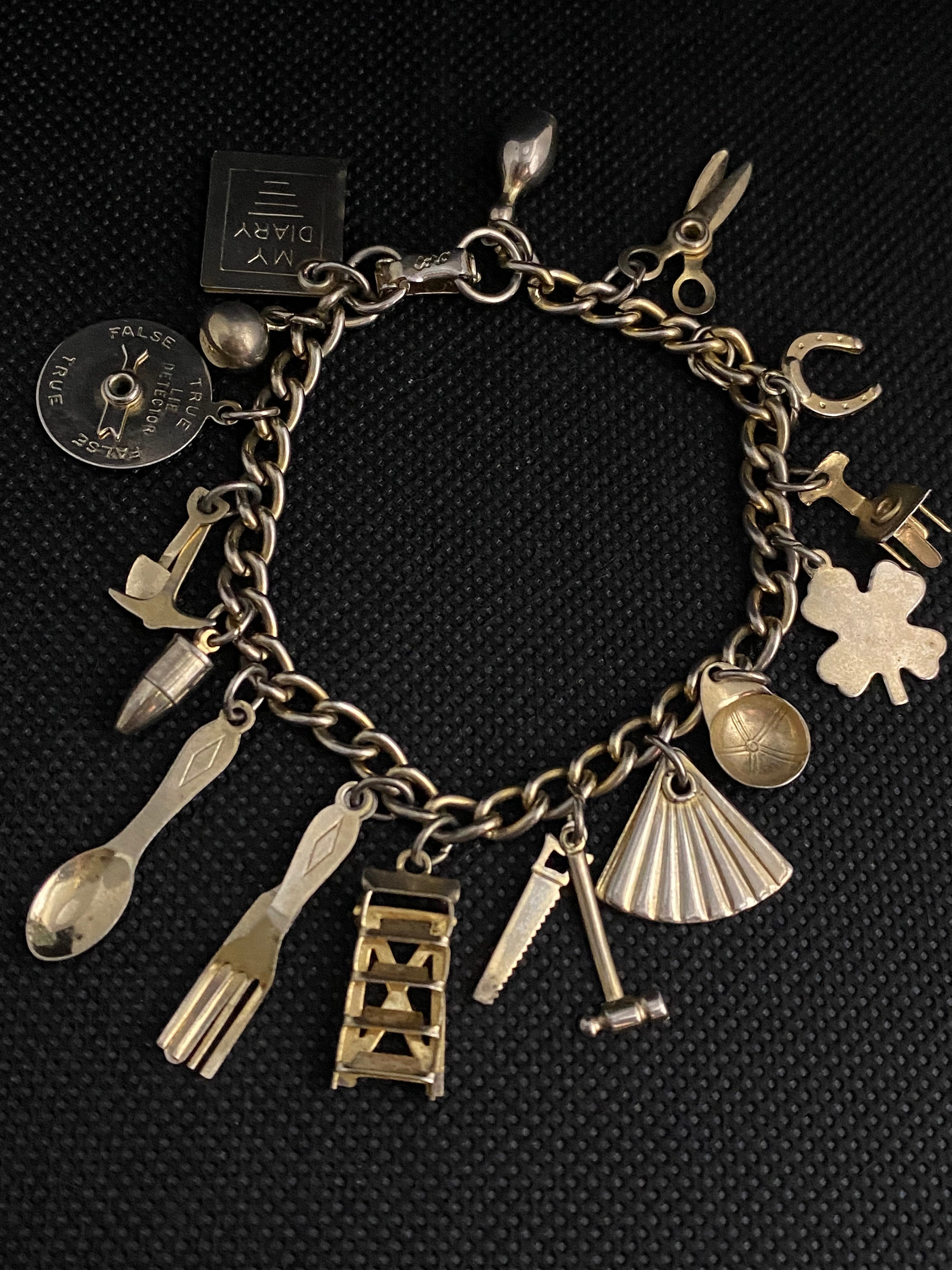Coro charm bracelet deals