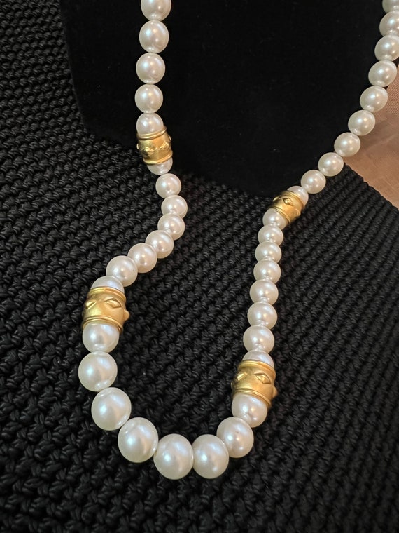 Vintage napier faux pearl necklace online