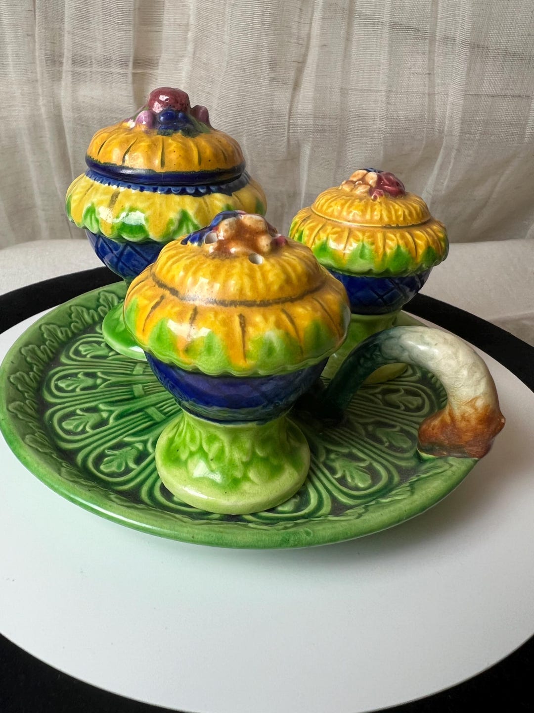 vintage-fruit-salt-pepper-shakers-condiment-pot-with-spoon-and-tray