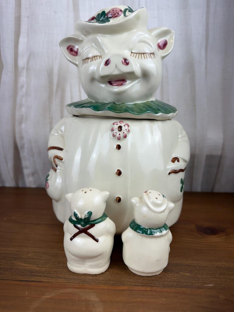 Vintage Shawnee Smiley Pig Cookie Jar USA Pottery Farmhouse Decor - Etsy