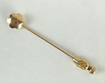 Antique 14k Gold Flower Stick Pin