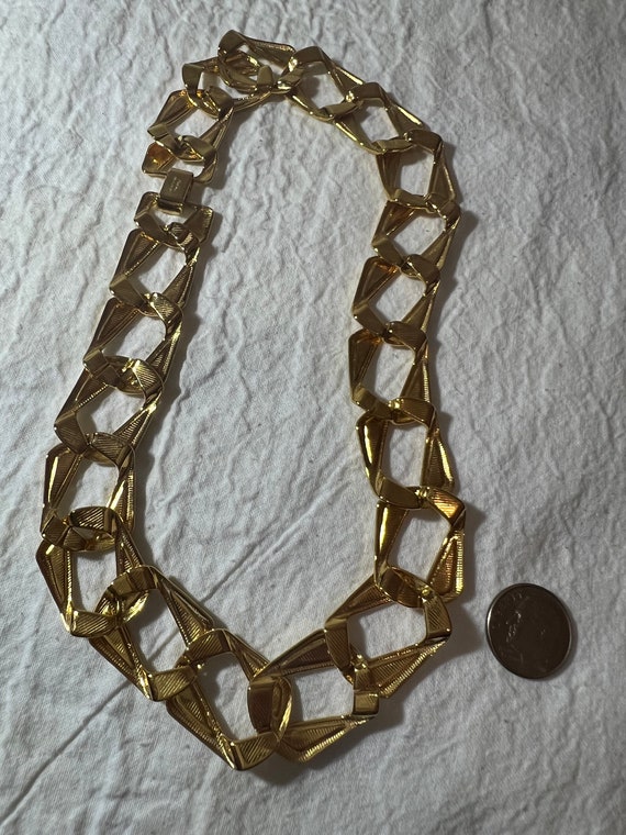 Vintage Napier Gold Tone Black Enamel Necklaces P… - image 4