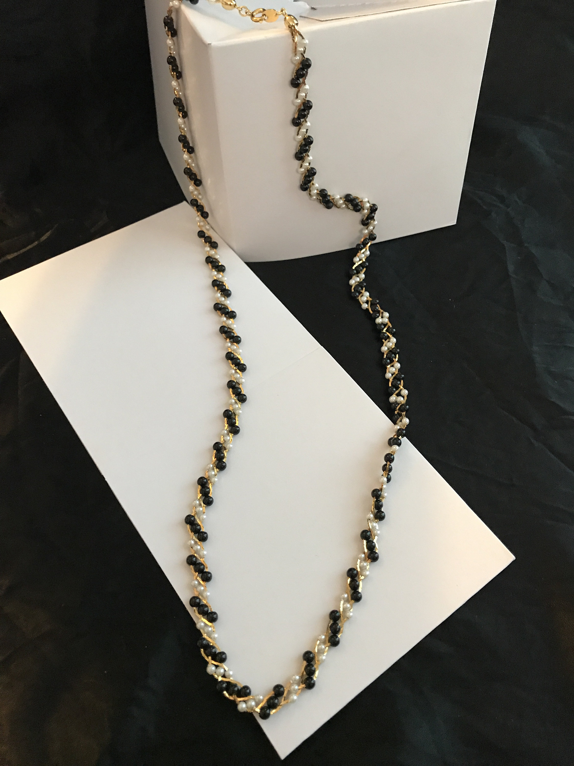Vintage Trifari Tm Faux Pearl and Faux 