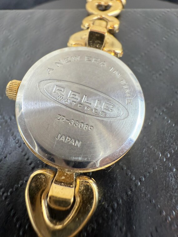 Relic by Fossil Gold Tone Bracelet Watch – Roman … - image 7