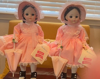 Vintage Madame Alexander “Rebecca Of Sunnybrook Farms”1975 To 1985  Available Polka Dress Gingham Dress