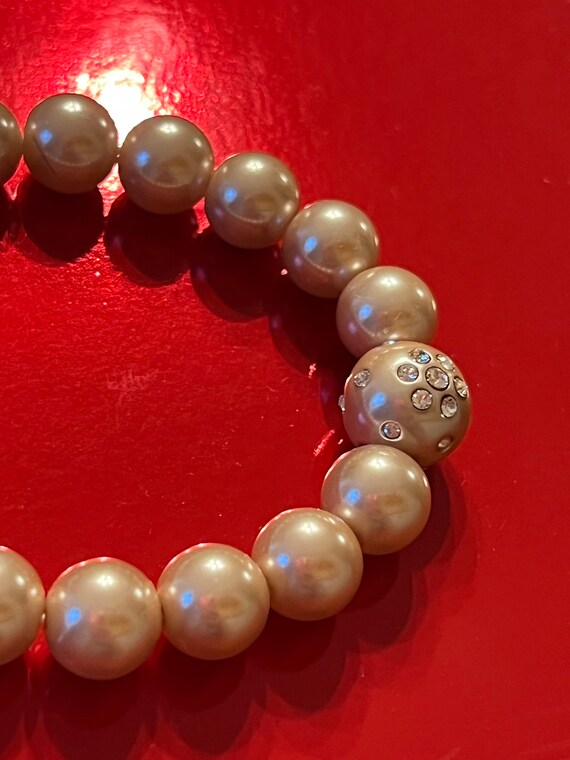 Givenchy Simulate Pearl Pave Crystal Rhinestone S… - image 6