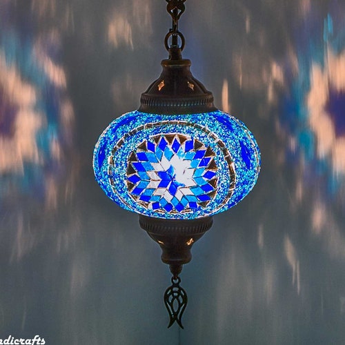 Pendant Lamp Amazing Handmade Turkish Mosaic Lamp Hanging Lamp - Etsy