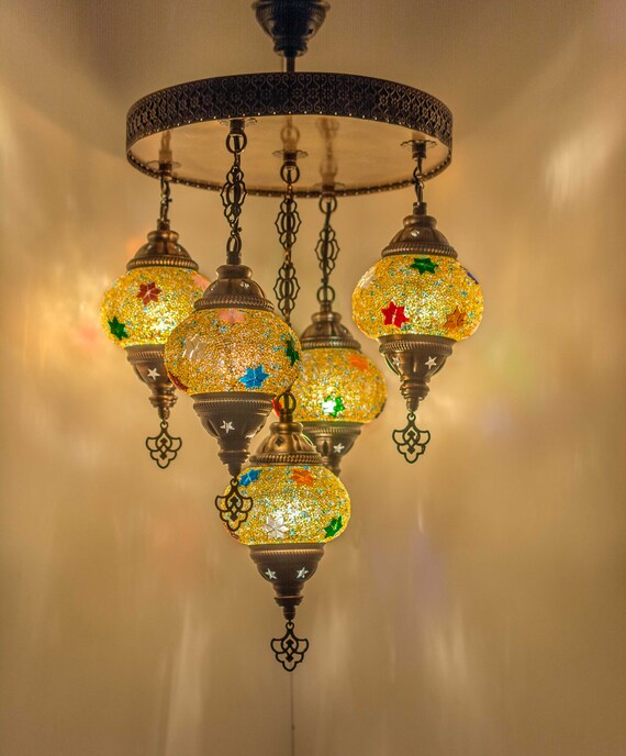 Turkish Lamp 24 Moroccan Lamp Chandelier Lighting Etsy